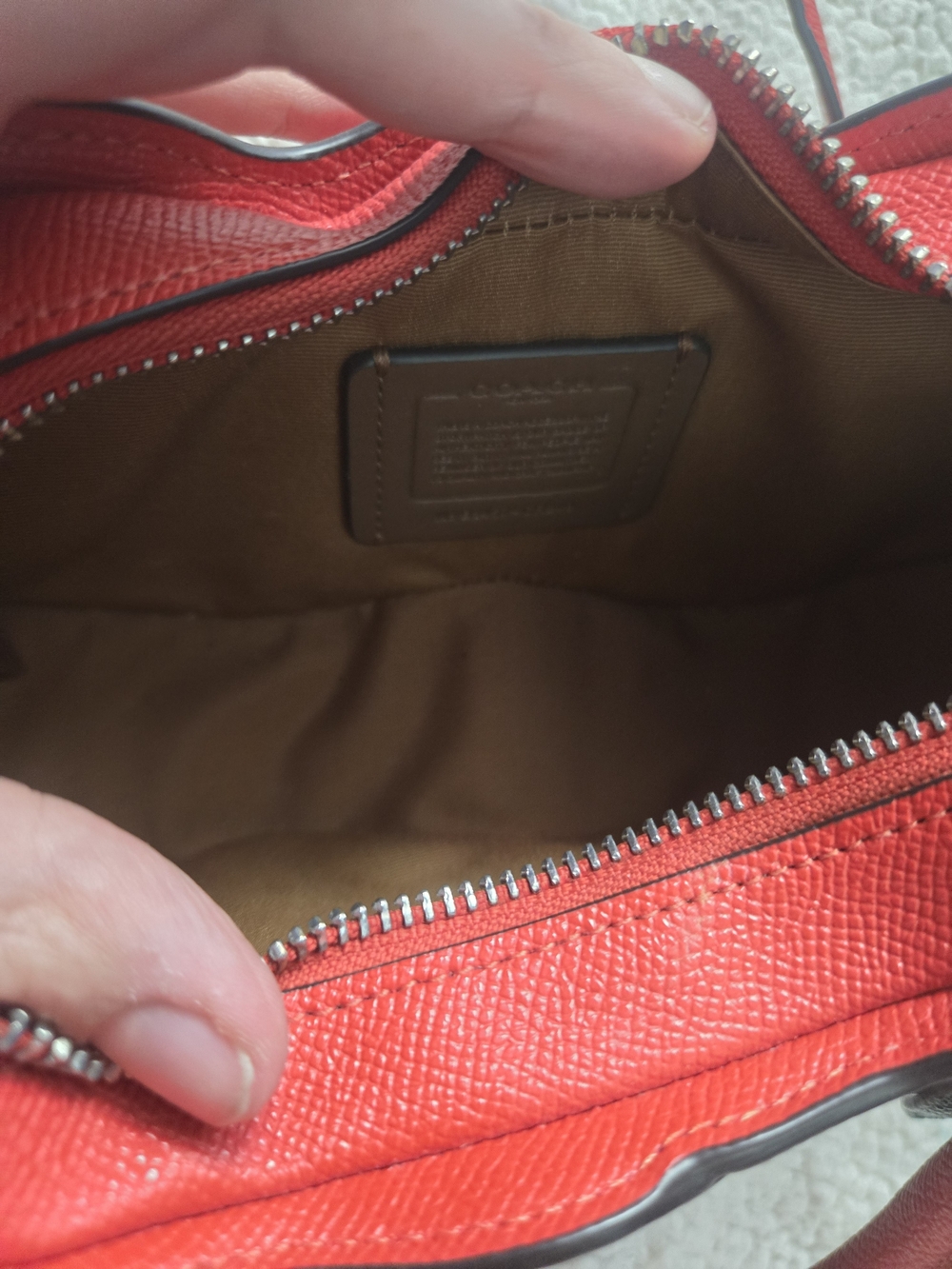 Coach Red Cherry Crossbody Bag with Green Leaf Accent - Picture 6 of 12